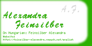 alexandra feinsilber business card
